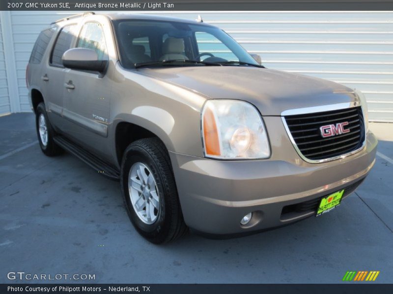 Antique Bronze Metallic / Light Tan 2007 GMC Yukon SLE