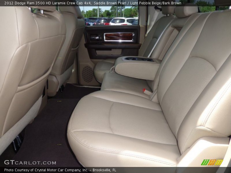 Saddle Brown Pearl / Light Pebble Beige/Bark Brown 2012 Dodge Ram 3500 HD Laramie Crew Cab 4x4