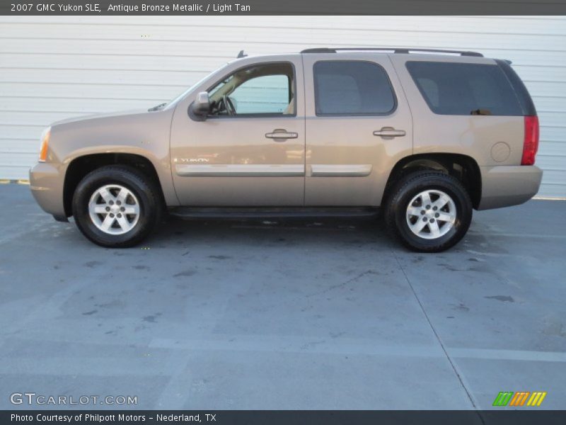 Antique Bronze Metallic / Light Tan 2007 GMC Yukon SLE