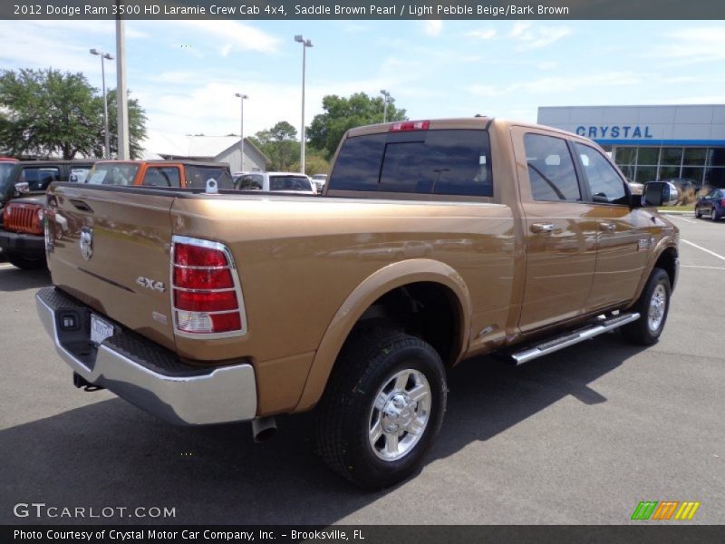 Saddle Brown Pearl / Light Pebble Beige/Bark Brown 2012 Dodge Ram 3500 HD Laramie Crew Cab 4x4