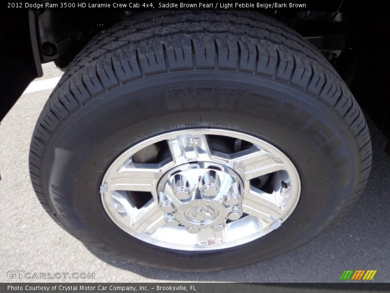 Saddle Brown Pearl / Light Pebble Beige/Bark Brown 2012 Dodge Ram 3500 HD Laramie Crew Cab 4x4