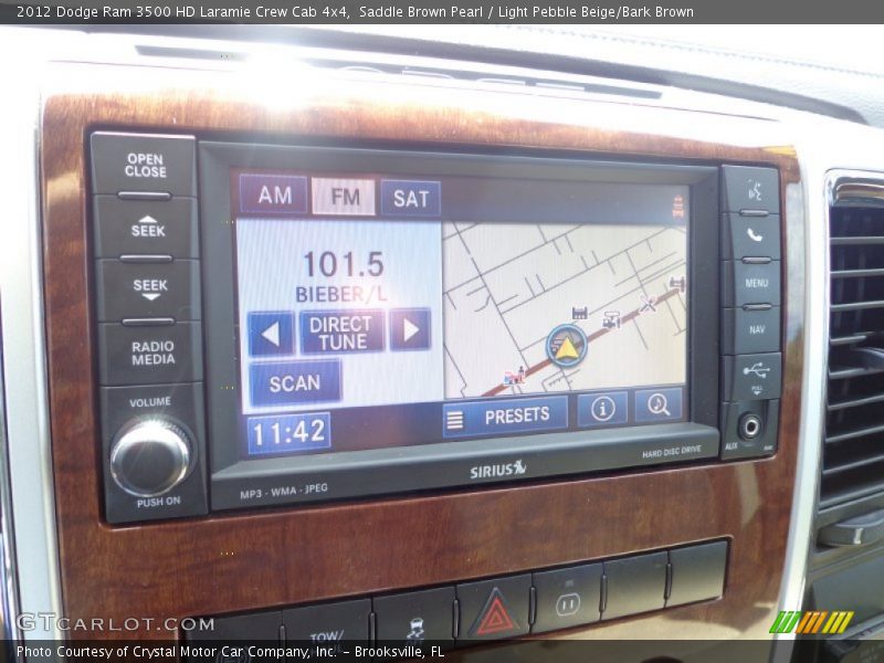 Saddle Brown Pearl / Light Pebble Beige/Bark Brown 2012 Dodge Ram 3500 HD Laramie Crew Cab 4x4