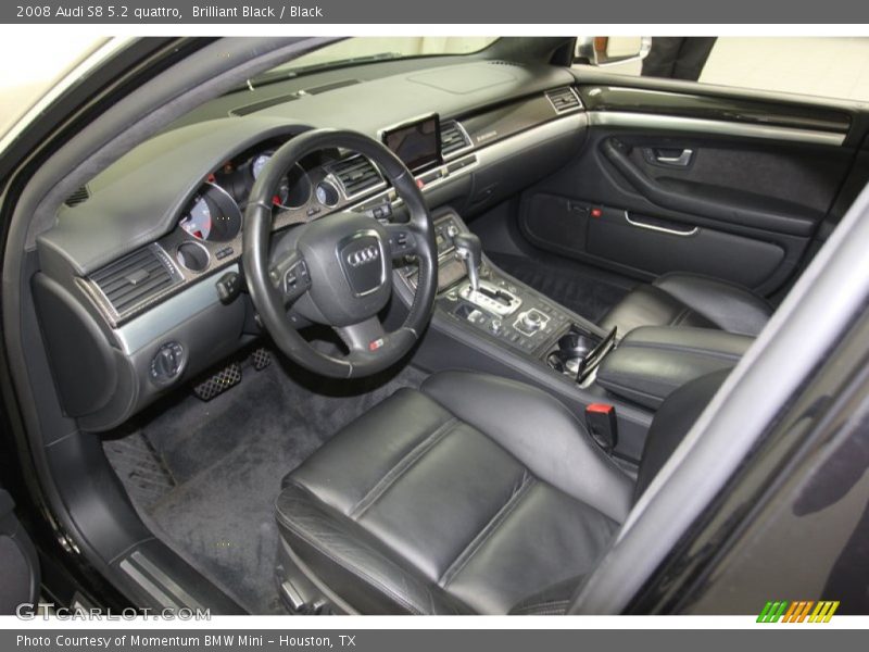  2008 S8 5.2 quattro Black Interior