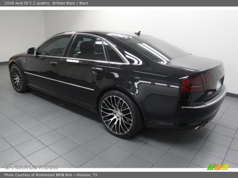 Brilliant Black / Black 2008 Audi S8 5.2 quattro