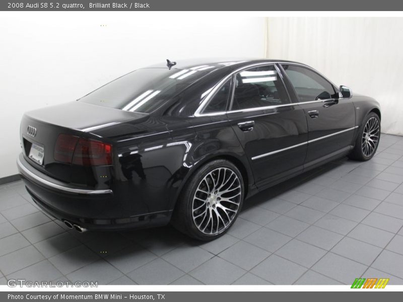 Brilliant Black / Black 2008 Audi S8 5.2 quattro