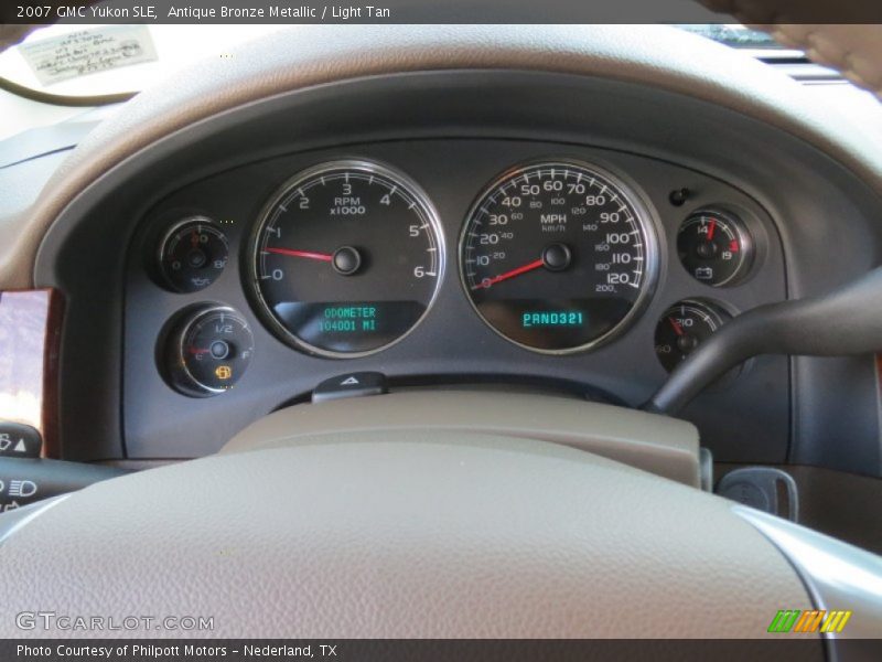 Antique Bronze Metallic / Light Tan 2007 GMC Yukon SLE