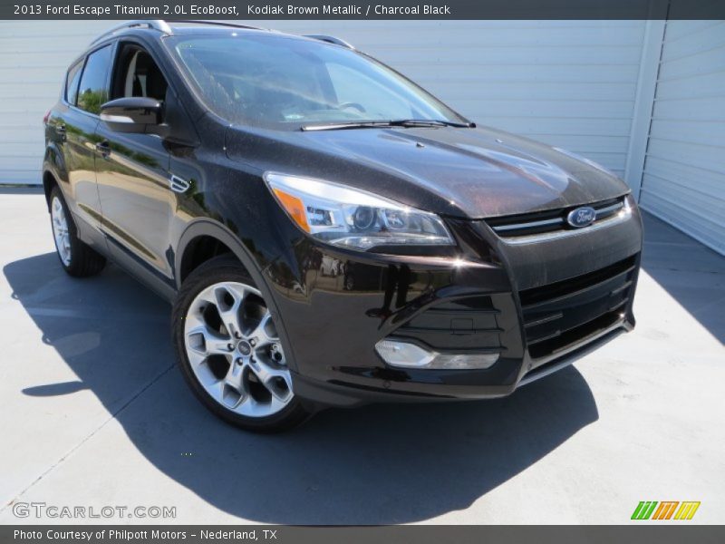 Kodiak Brown Metallic / Charcoal Black 2013 Ford Escape Titanium 2.0L EcoBoost