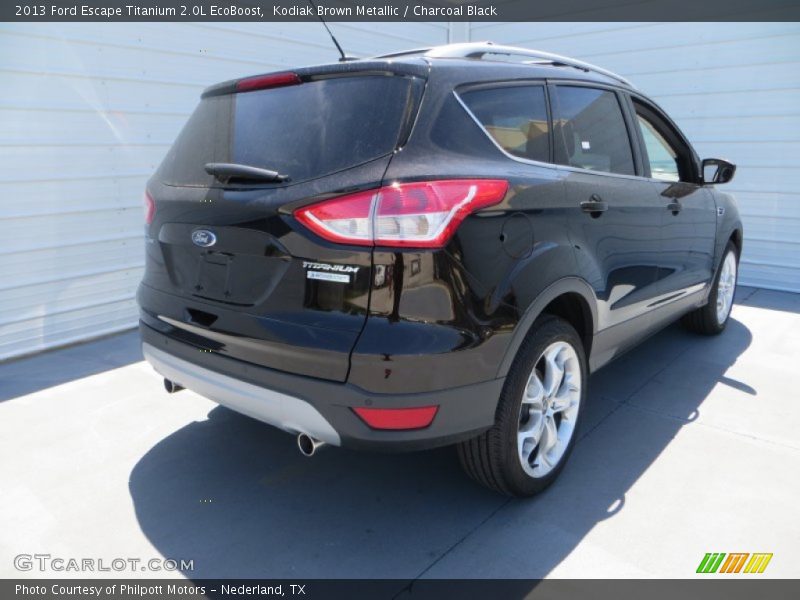 Kodiak Brown Metallic / Charcoal Black 2013 Ford Escape Titanium 2.0L EcoBoost