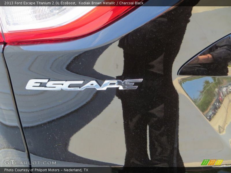 Kodiak Brown Metallic / Charcoal Black 2013 Ford Escape Titanium 2.0L EcoBoost