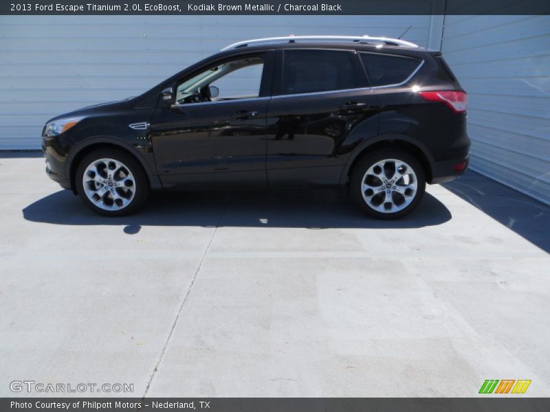 Kodiak Brown Metallic / Charcoal Black 2013 Ford Escape Titanium 2.0L EcoBoost