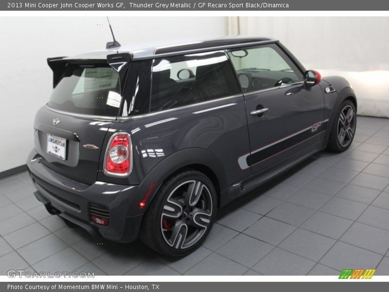 Thunder Grey Metallic / GP Recaro Sport Black/Dinamica 2013 Mini Cooper John Cooper Works GP