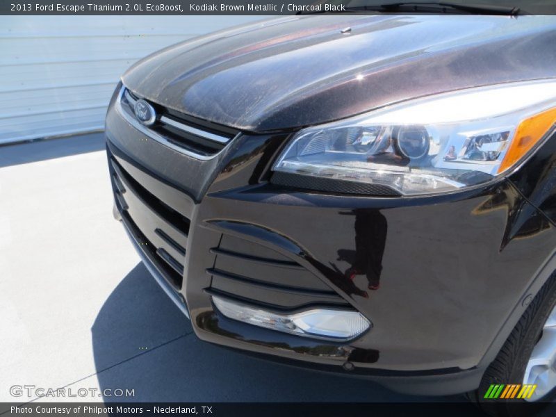 Kodiak Brown Metallic / Charcoal Black 2013 Ford Escape Titanium 2.0L EcoBoost