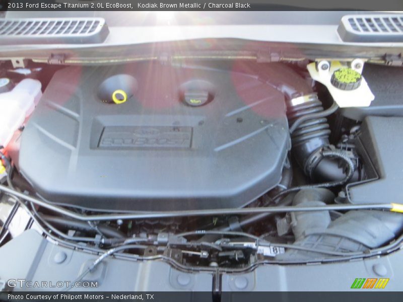 Kodiak Brown Metallic / Charcoal Black 2013 Ford Escape Titanium 2.0L EcoBoost