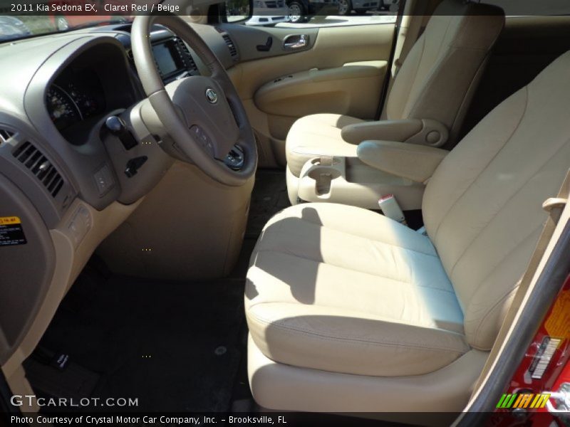Claret Red / Beige 2011 Kia Sedona EX