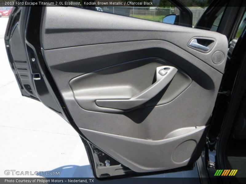 Kodiak Brown Metallic / Charcoal Black 2013 Ford Escape Titanium 2.0L EcoBoost