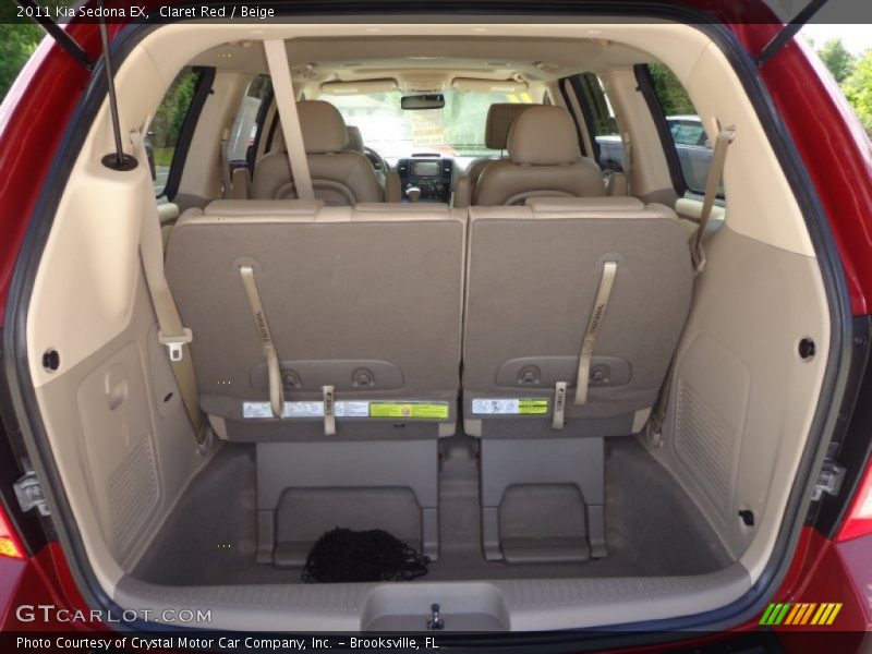 Claret Red / Beige 2011 Kia Sedona EX
