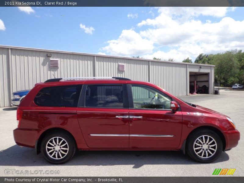 Claret Red / Beige 2011 Kia Sedona EX