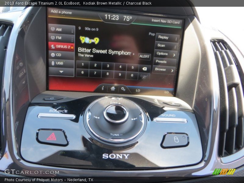Controls of 2013 Escape Titanium 2.0L EcoBoost