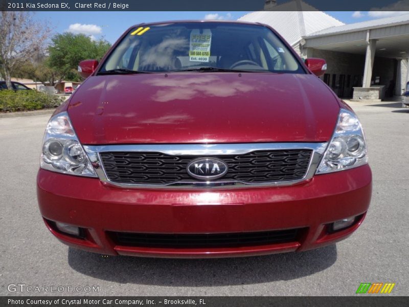 Claret Red / Beige 2011 Kia Sedona EX