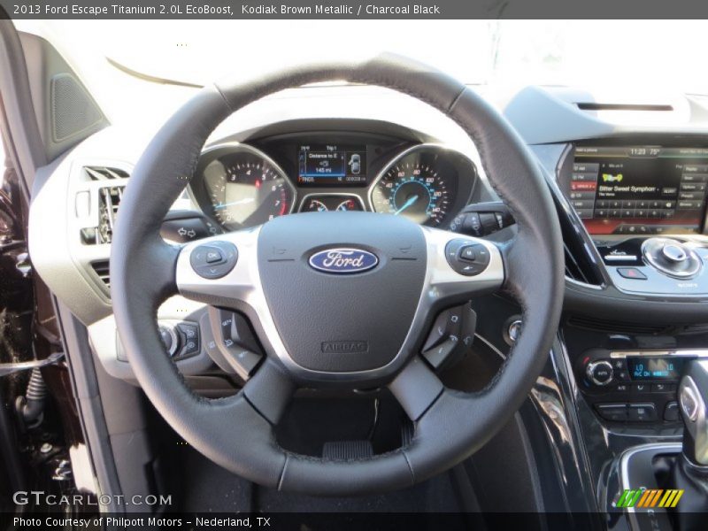  2013 Escape Titanium 2.0L EcoBoost Steering Wheel