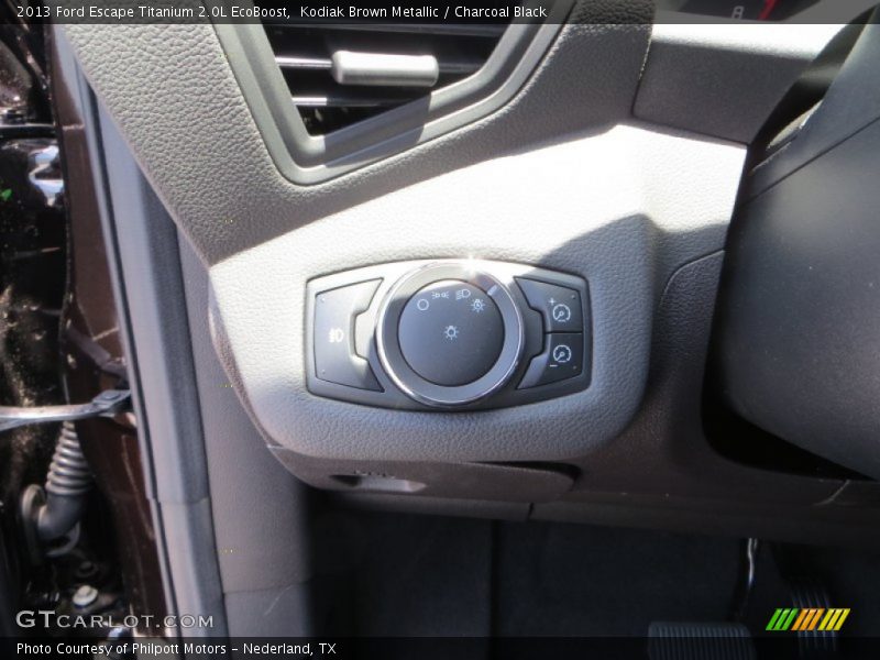 Kodiak Brown Metallic / Charcoal Black 2013 Ford Escape Titanium 2.0L EcoBoost