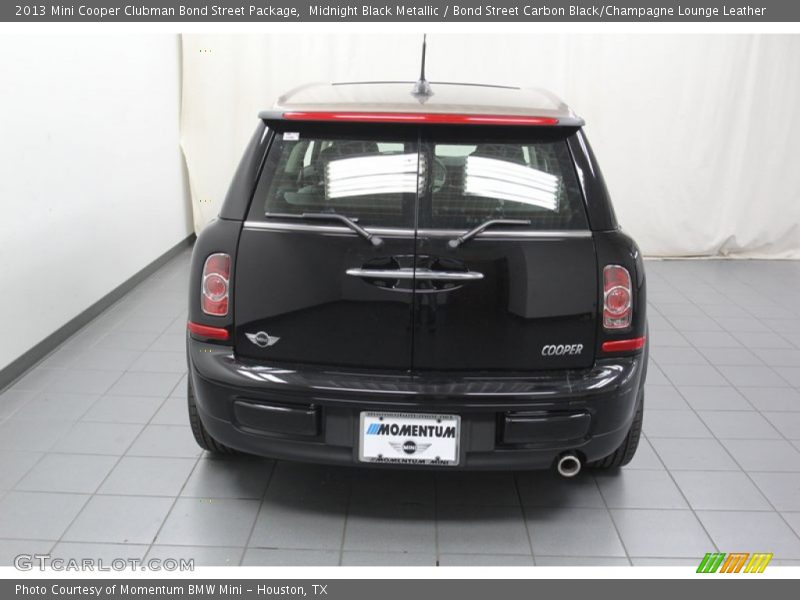 Midnight Black Metallic / Bond Street Carbon Black/Champagne Lounge Leather 2013 Mini Cooper Clubman Bond Street Package