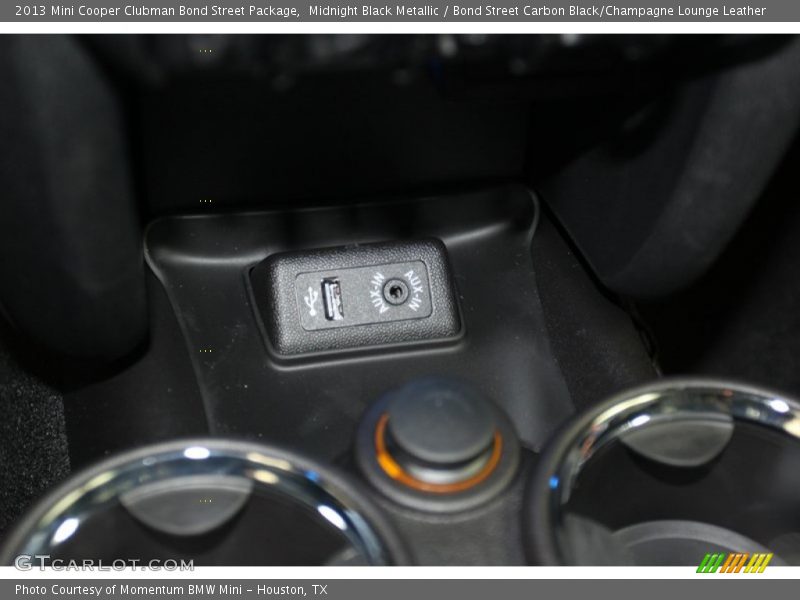 Midnight Black Metallic / Bond Street Carbon Black/Champagne Lounge Leather 2013 Mini Cooper Clubman Bond Street Package