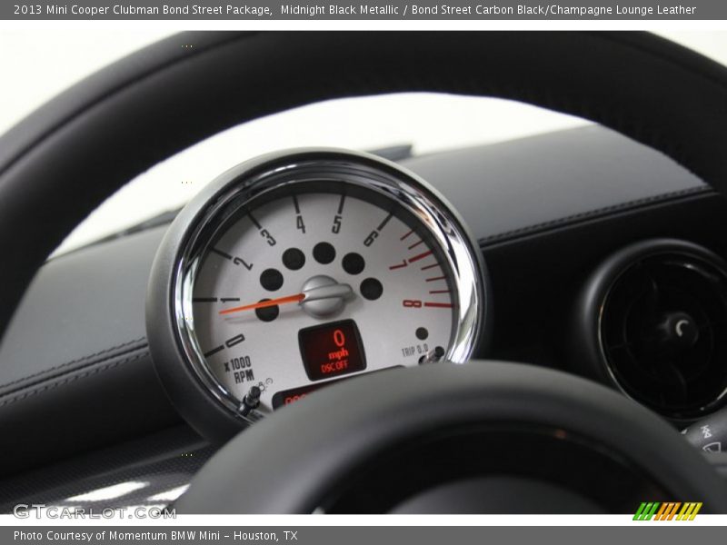 Midnight Black Metallic / Bond Street Carbon Black/Champagne Lounge Leather 2013 Mini Cooper Clubman Bond Street Package