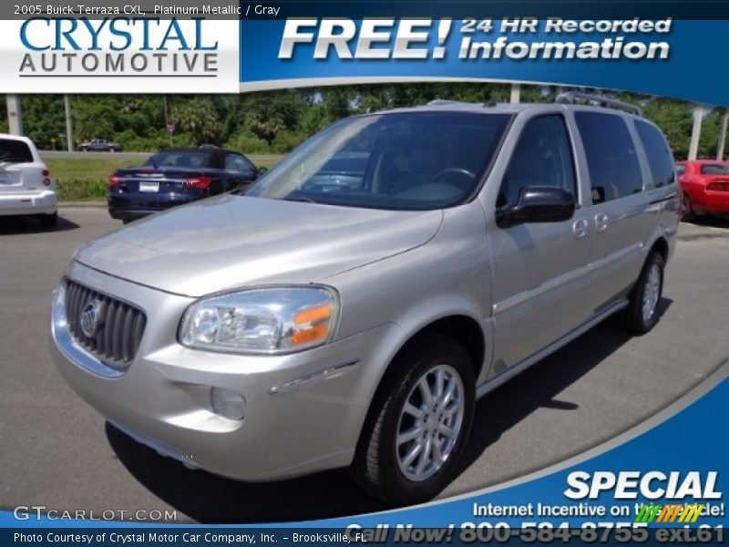 Platinum Metallic / Gray 2005 Buick Terraza CXL