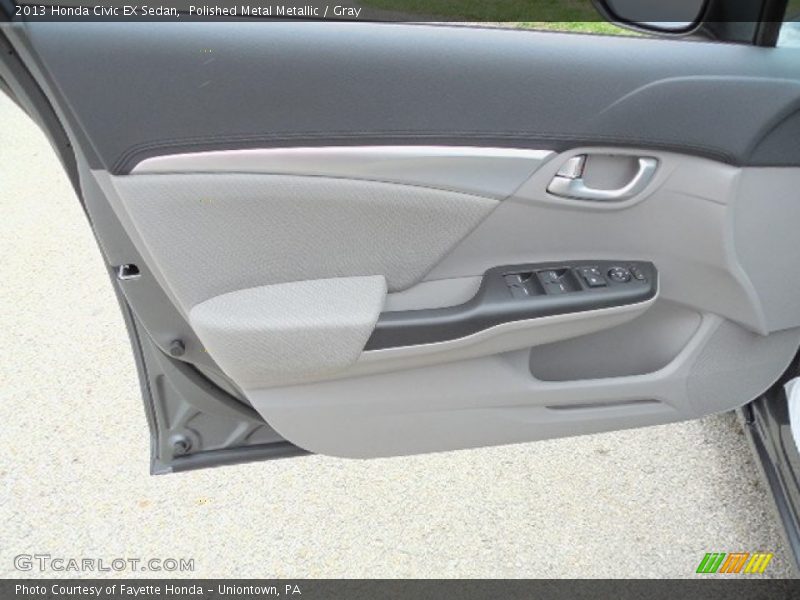 Polished Metal Metallic / Gray 2013 Honda Civic EX Sedan