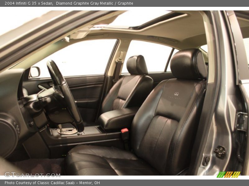 Diamond Graphite Gray Metallic / Graphite 2004 Infiniti G 35 x Sedan