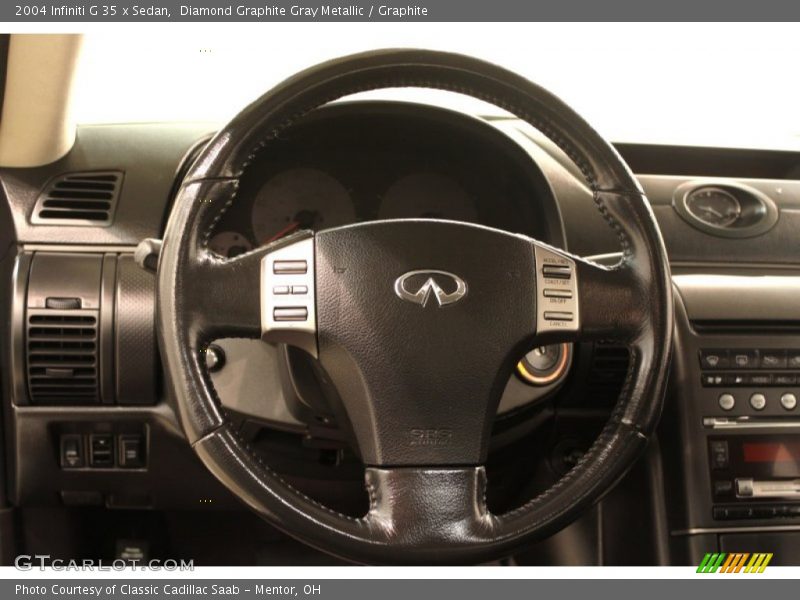 Diamond Graphite Gray Metallic / Graphite 2004 Infiniti G 35 x Sedan