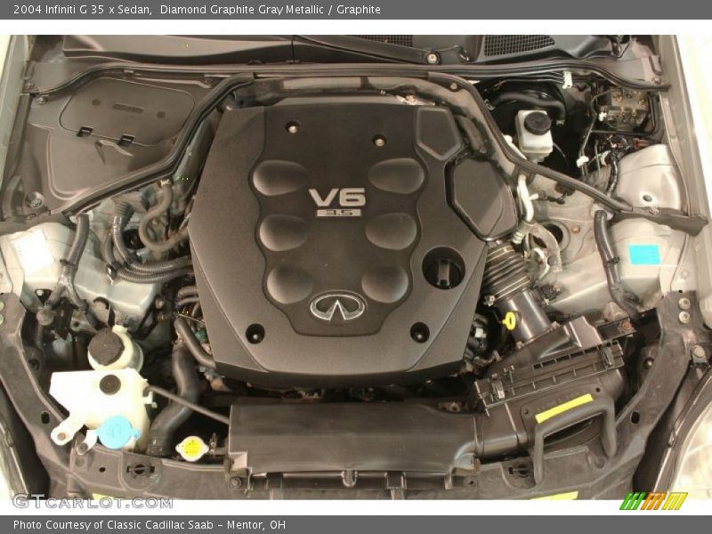 Diamond Graphite Gray Metallic / Graphite 2004 Infiniti G 35 x Sedan