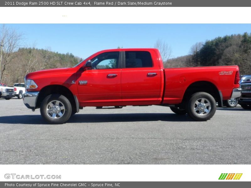Flame Red / Dark Slate/Medium Graystone 2011 Dodge Ram 2500 HD SLT Crew Cab 4x4