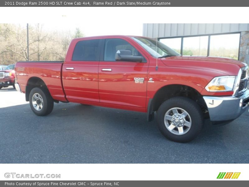 Flame Red / Dark Slate/Medium Graystone 2011 Dodge Ram 2500 HD SLT Crew Cab 4x4