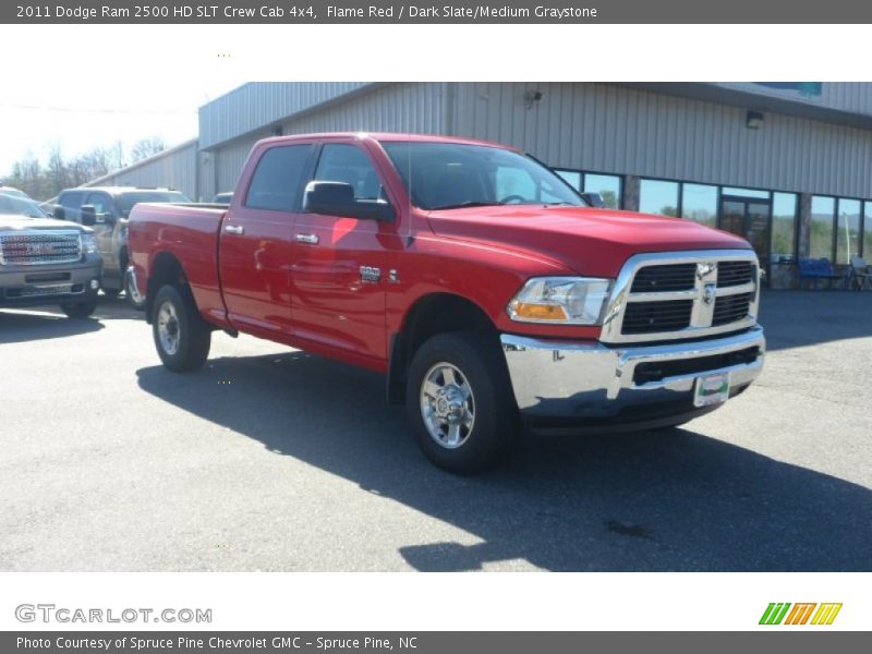 Flame Red / Dark Slate/Medium Graystone 2011 Dodge Ram 2500 HD SLT Crew Cab 4x4