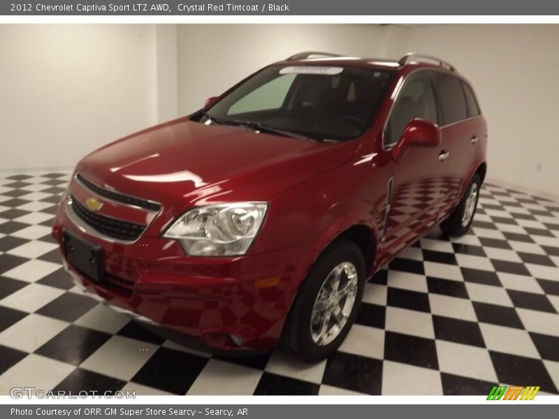 Crystal Red Tintcoat / Black 2012 Chevrolet Captiva Sport LTZ AWD