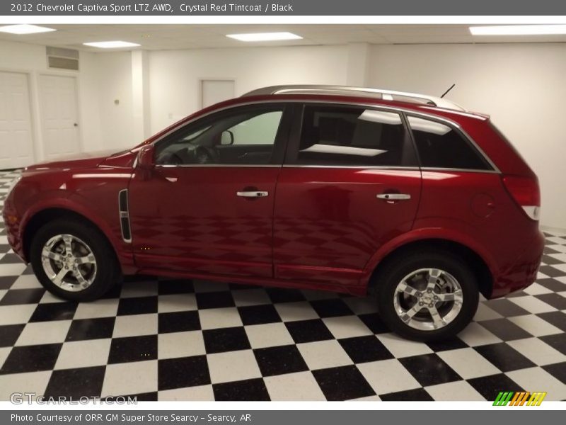 Crystal Red Tintcoat / Black 2012 Chevrolet Captiva Sport LTZ AWD