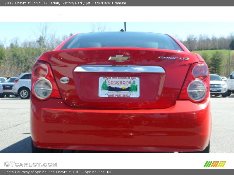 Victory Red / Jet Black/Dark Titanium 2012 Chevrolet Sonic LTZ Sedan
