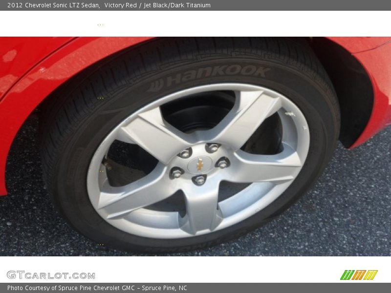 Victory Red / Jet Black/Dark Titanium 2012 Chevrolet Sonic LTZ Sedan