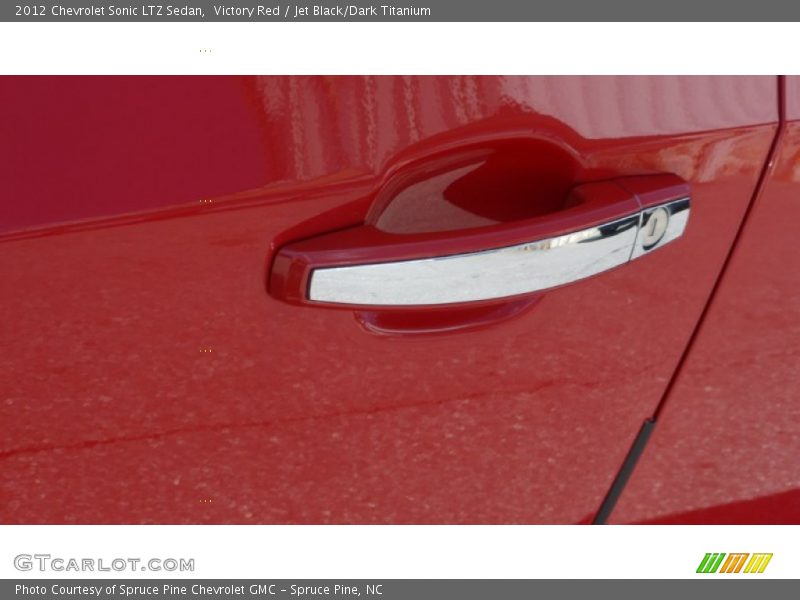 Victory Red / Jet Black/Dark Titanium 2012 Chevrolet Sonic LTZ Sedan