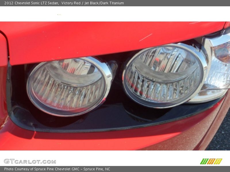 Victory Red / Jet Black/Dark Titanium 2012 Chevrolet Sonic LTZ Sedan