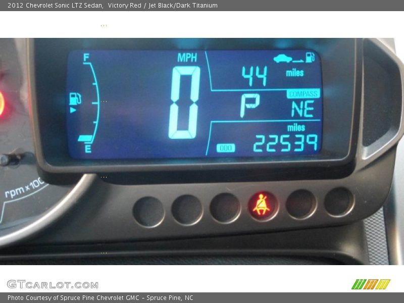 Victory Red / Jet Black/Dark Titanium 2012 Chevrolet Sonic LTZ Sedan
