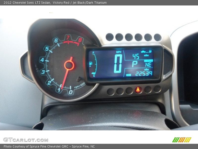 Victory Red / Jet Black/Dark Titanium 2012 Chevrolet Sonic LTZ Sedan