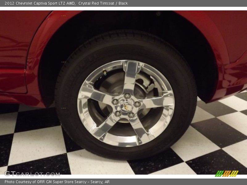 Crystal Red Tintcoat / Black 2012 Chevrolet Captiva Sport LTZ AWD