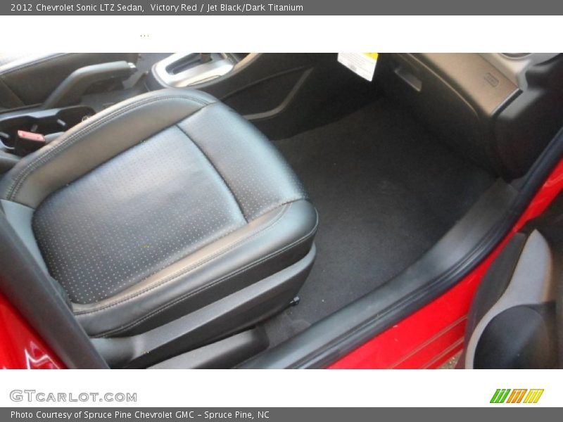 Victory Red / Jet Black/Dark Titanium 2012 Chevrolet Sonic LTZ Sedan