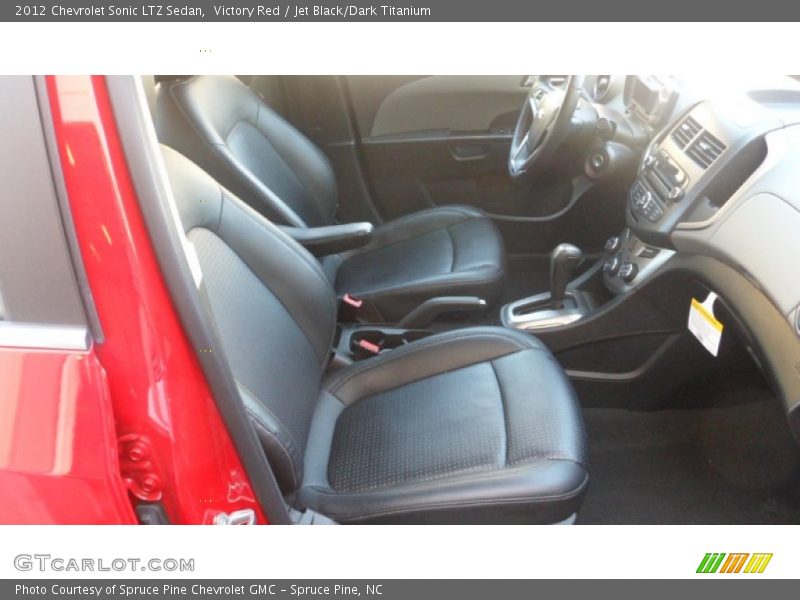 Victory Red / Jet Black/Dark Titanium 2012 Chevrolet Sonic LTZ Sedan