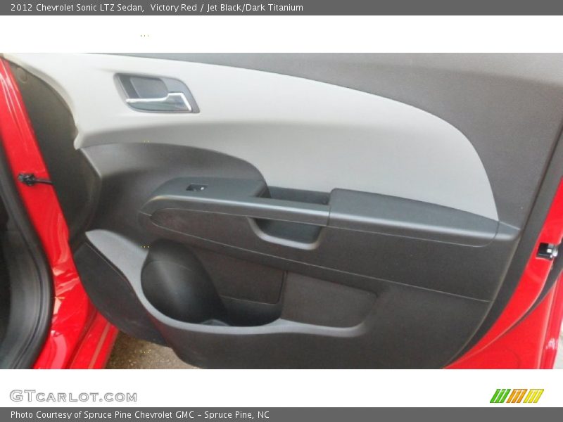 Victory Red / Jet Black/Dark Titanium 2012 Chevrolet Sonic LTZ Sedan
