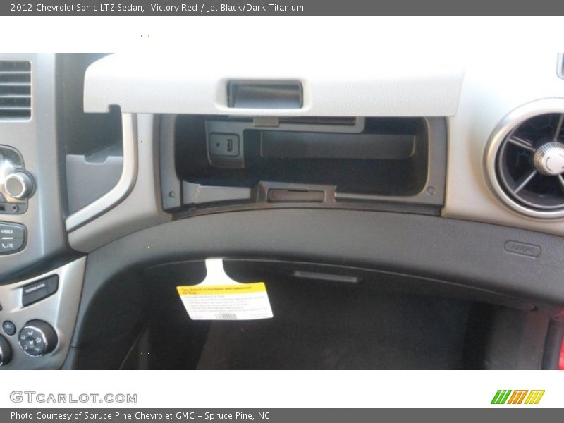Victory Red / Jet Black/Dark Titanium 2012 Chevrolet Sonic LTZ Sedan