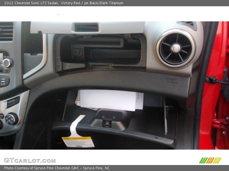 Victory Red / Jet Black/Dark Titanium 2012 Chevrolet Sonic LTZ Sedan